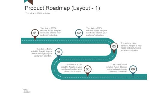 Product Roadmap Template 1 Ppt PowerPoint Presentation Styles Slide Download