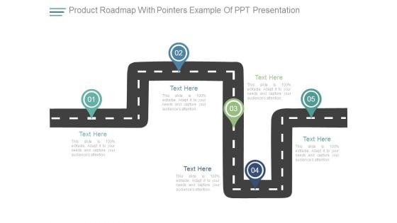 Product Roadmap With Pointers Example Of Ppt Presentation