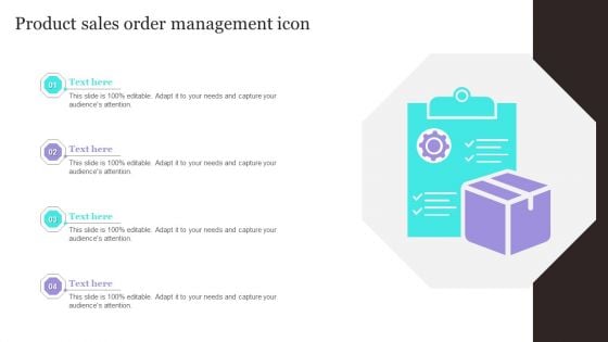 Product Sales Order Management Icon Pictures PDF