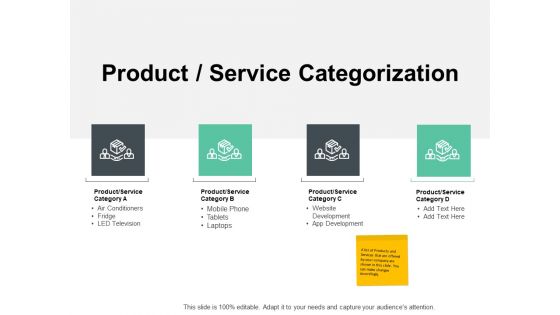 Product Service Categorization Ppt PowerPoint Presentation Gallery Graphic Tips