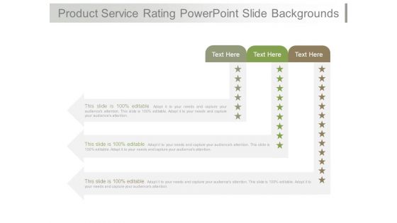 Product Service Rating Powerpoint Slide Backgrounds