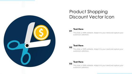 Product Shopping Discount Vector Icon Ppt PowerPoint Presentation File Vector PDF