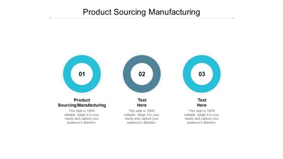 Product Sourcing Manufacturing Ppt PowerPoint Presentation Pictures Show Cpb