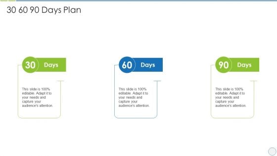 product specification slide 30 60 90 days plan summary pdf