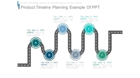 Product Timeline Planning Example Of Ppt