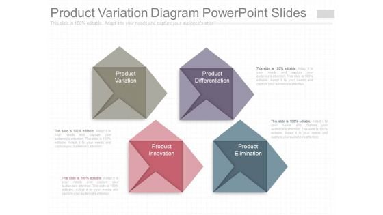 Product Variation Diagram Powerpoint Slides