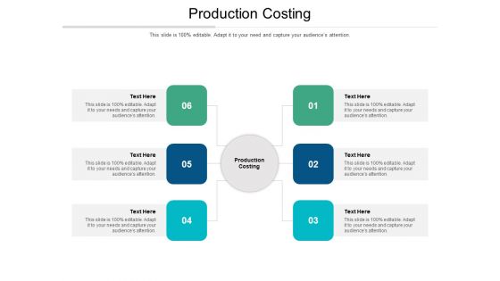 Production Costing Ppt PowerPoint Presentation Infographics Styles Cpb