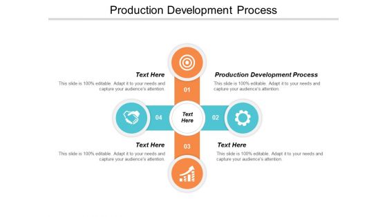 Production Development Process Ppt Powerpoint Presentation Gallery Graphic Tips Cpb