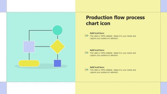 Production Flow Process Chart Icon Template PDF