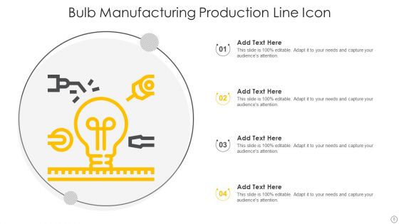 Production Line Icon Ppt PowerPoint Presentation Complete Deck With Slides