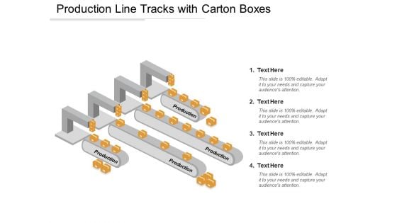 Production Line Tracks With Carton Boxes Ppt PowerPoint Presentation Gallery Show