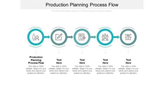 Production Planning Process Flow Ppt PowerPoint Presentation Summary Example Topics Cpb