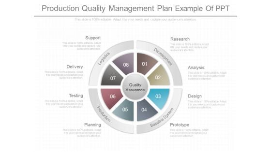 Production Quality Management Plan Example Of Ppt
