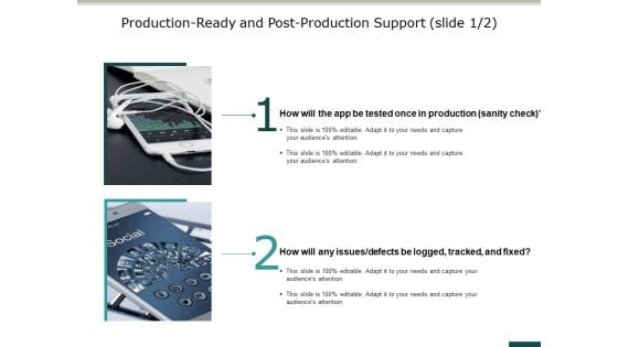 Production Ready And Post Production Support Slide Ppt PowerPoint Presentation Infographics Example Introduction