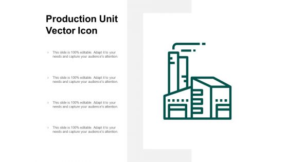 Production Unit Vector Icon Ppt PowerPoint Presentation Model Files