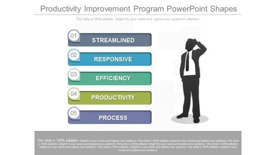 Productivity Improvement Program Powerpoint Shapes