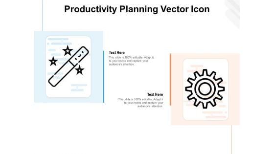 Productivity Planning Vector Icon Ppt PowerPoint Presentation Ideas Picture