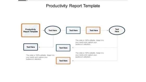 Productivity Report Template Ppt PowerPoint Presentation Icon Graphics Tutorials Cpb Pdf