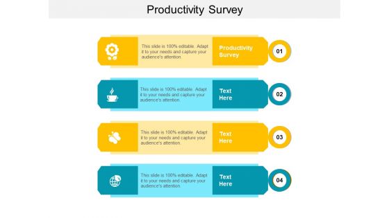 Productivity Survey Ppt PowerPoint Presentation Model Design Inspiration Cpb