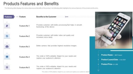 Products Features And Benefits Commercial Activities Marketing Tools Sample PDF Products Features And Benefits Commercial Activities Marketing Tools Sample PDF
