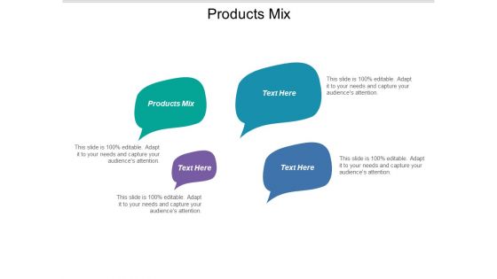 Products Mix Ppt PowerPoint Presentation Outline Picture Cpb