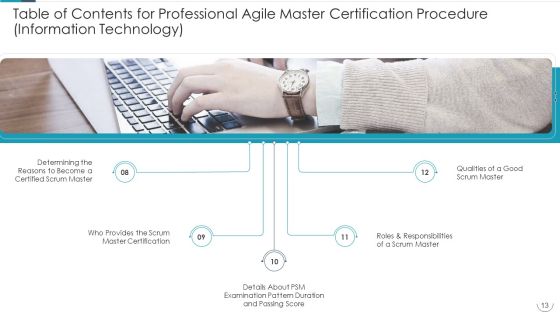 Professional Agile Master Certification Procedure Information Technology Ppt PowerPoint Presentation Complete Deck With Slides Slide13