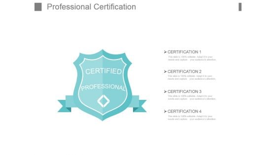 Professional Certification Powerpoint Slide Background Image