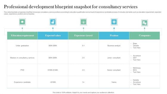 Professional Development Blueprint Snapshot For Consultancy Services Microsoft PDF Professional Development Blueprint Snapshot For Consultancy Services Microsoft PDF