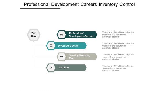 Professional Development Careers Inventory Control Develop Marketing Plan Ppt PowerPoint Presentation Icon Show