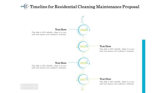 Professional House Cleaning Service Timeline For Residential Cleaning Maintenance Proposal Inspiration PDF