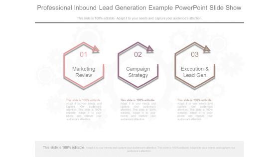 Professional Inbound Lead Generation Example Powerpoint Slide Show