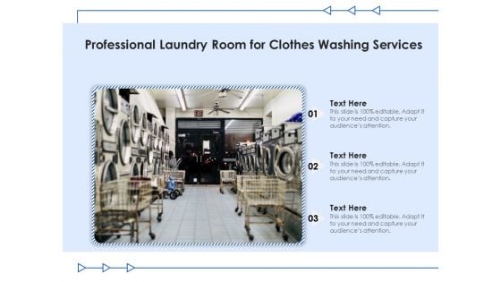 Professional Laundry Room For Clothes Washing Services Ppt PowerPoint Presentation Gallery Icon PDF