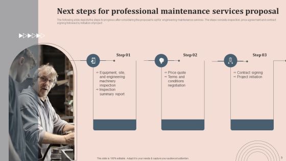 Professional Maintenance Services Proposal Ppt PowerPoint Presentation Complete Deck With Slides Slide09