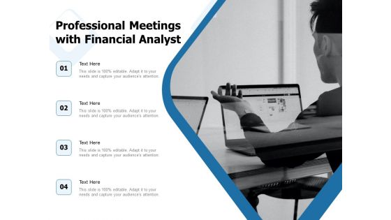 Professional Meetings With Financial Analyst Ppt PowerPoint Presentation Professional Ideas PDF