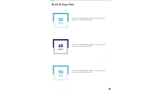 Professional Musician Proposal 30 60 90 Days Plan One Pager Sample Example Document Professional Musician Proposal 30 60 90 Days Plan One Pager Sample Example Document