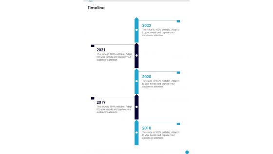 Professional Musician Proposal Timeline One Pager Sample Example Document