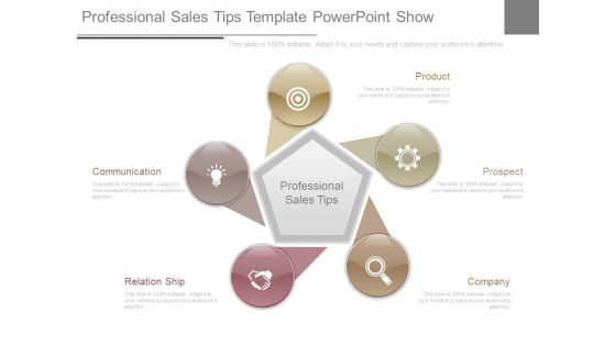 Professional Sales Tips Template Powerpoint Show