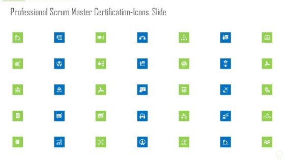 Professional Scrum Master Certification Icons Slide Ppt Pictures Styles PDF