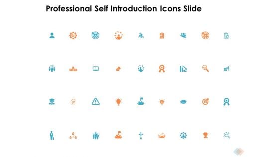 Professional Self Introduction Icons Slide Ppt PowerPoint Presentation Outline Show