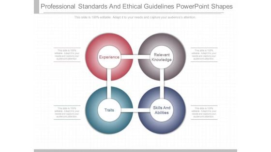Professional Standards And Ethical Guidelines Powerpoint Shapes