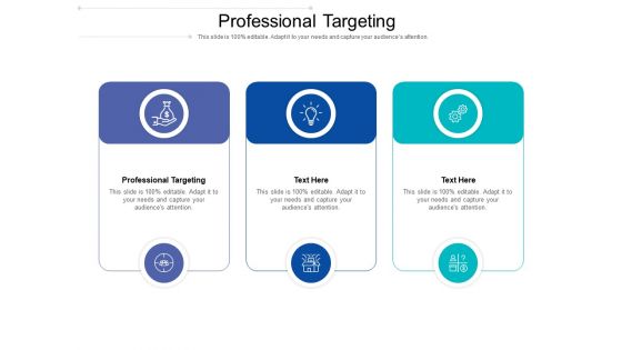 Professional Targeting Ppt PowerPoint Presentation Layouts Show Cpb Pdf