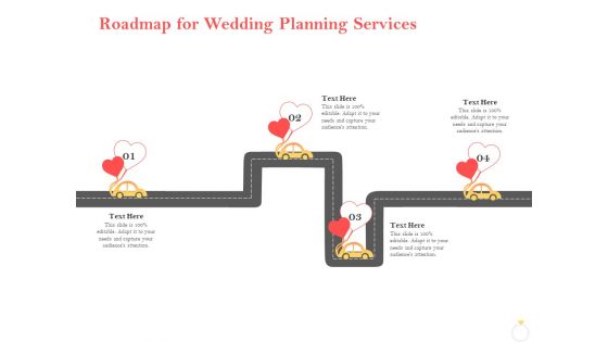 Professional Wedding Planner Roadmap For Wedding Planning Services Ppt PowerPoint Presentation Icon Picture PDF