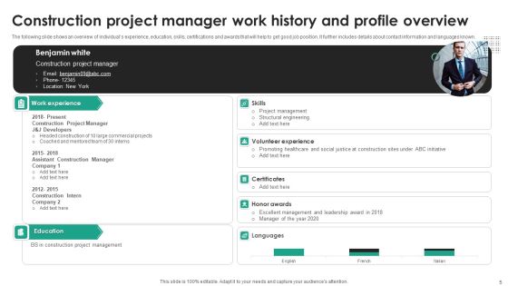 Profile Overview Ppt PowerPoint Presentation Complete Deck With Slides Slide05