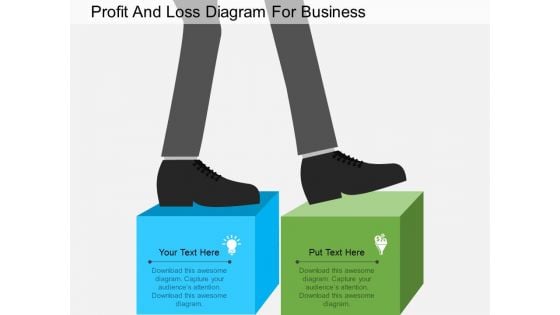 Profit And Loss Diagram For Business Powerpoint Template