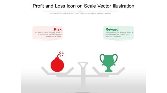 Profit And Loss Icon On Scale Vector Illustration Ppt PowerPoint Presentation Professional Slide Download PDF