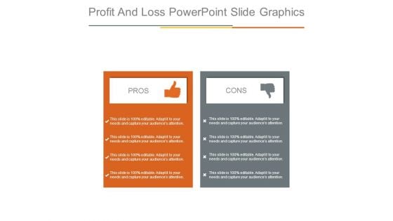 Profit And Loss Powerpoint Slide Graphics