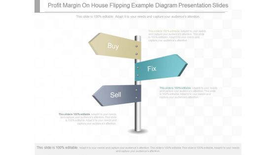 Profit Margin On House Flipping Example Diagram Presentation Slides