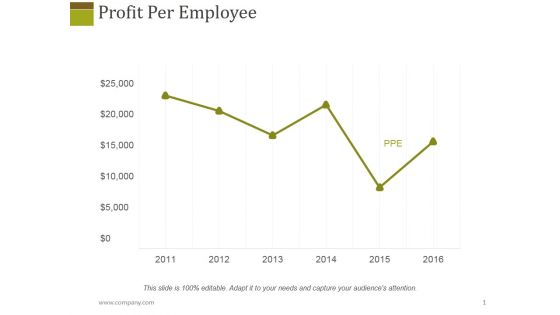 Profit Per Employee Ppt PowerPoint Presentation Slides Graphics Tutorials