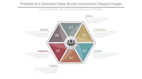 Profitable And Consistent Sales Growth Improvement Diagram Images