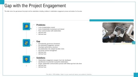 Program And PME Gap With The Project Engagement Ppt Styles Designs Download PDF